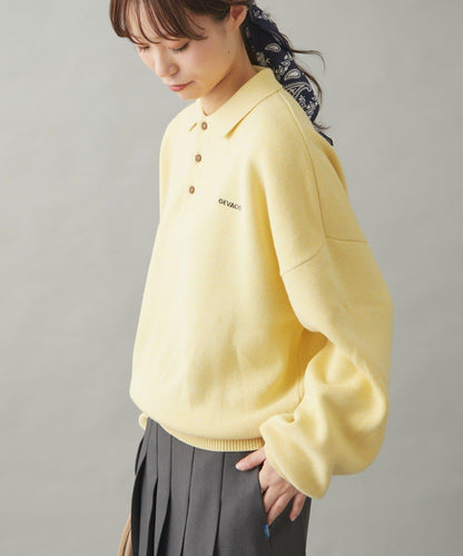 【GEVACO】長袖針織Polo衫