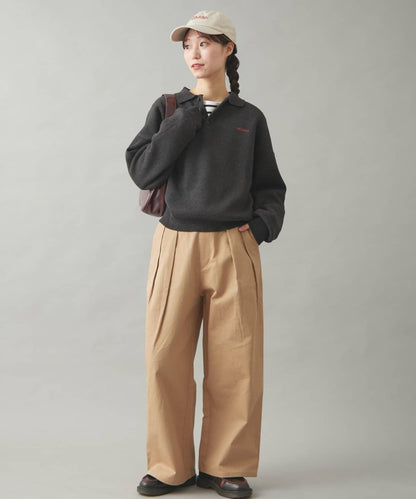 【GEVACO】長袖針織Polo衫