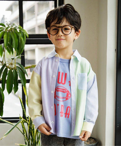 春季彩色條紋襯衫