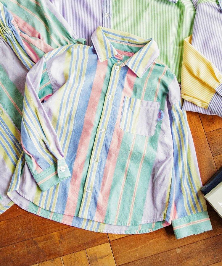 春季彩色條紋襯衫