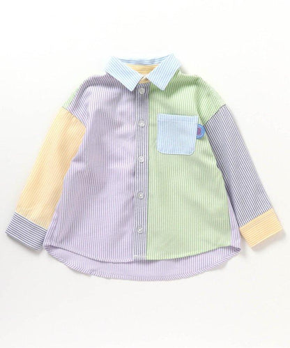 春季彩色條紋襯衫