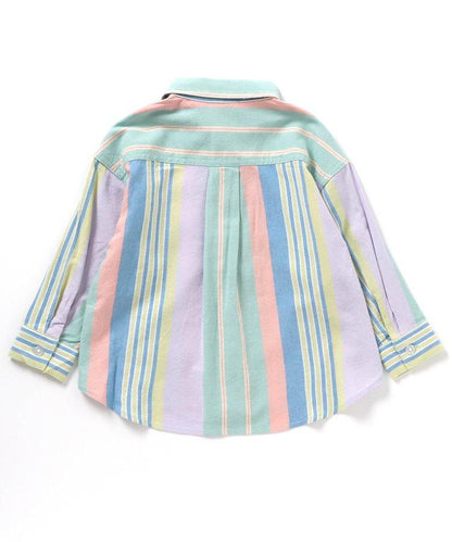 春季彩色條紋襯衫