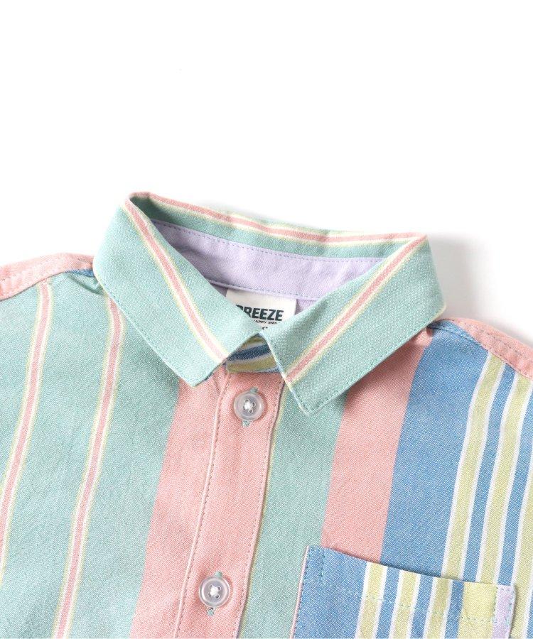 春季彩色條紋襯衫