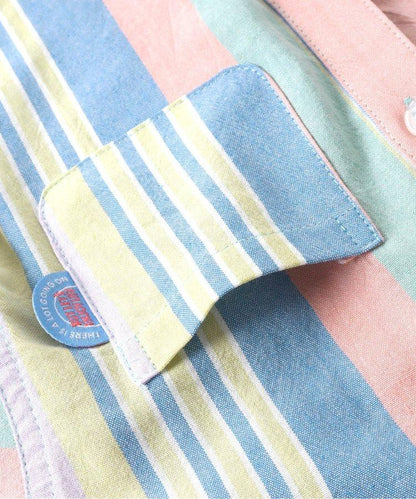 春季彩色條紋襯衫