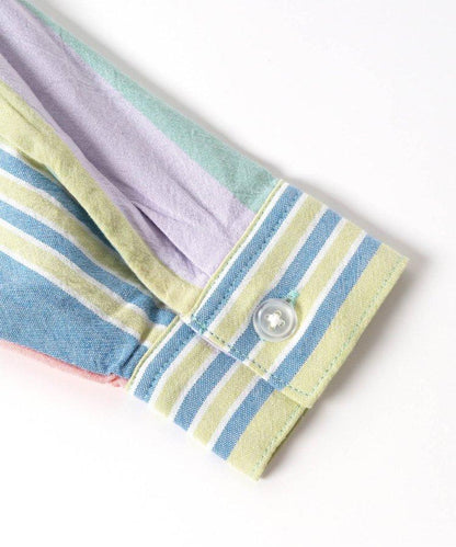 春季彩色條紋襯衫