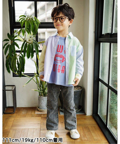 春季彩色條紋襯衫