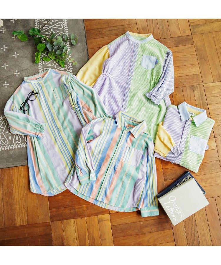 春季彩色條紋襯衫