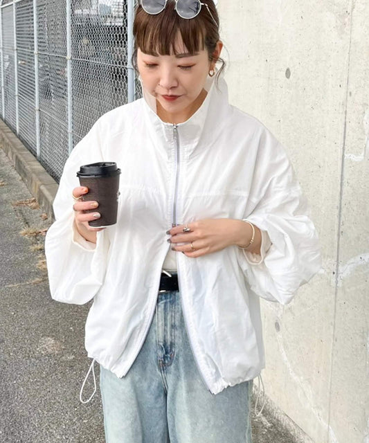 【廟宇計劃】雙面透明尼龍立領夾克