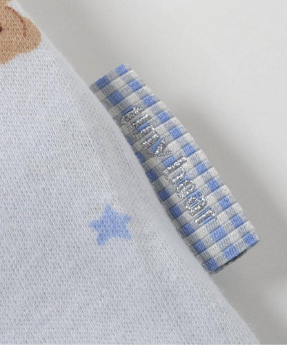 小熊領刺繡連身衣