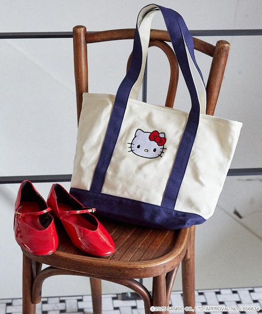 "HELLO KITTY/《Hello Kitty》" 刺繡 托特包 限定推出