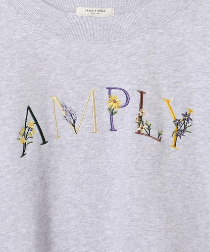 花刺繡logo短款衛衣