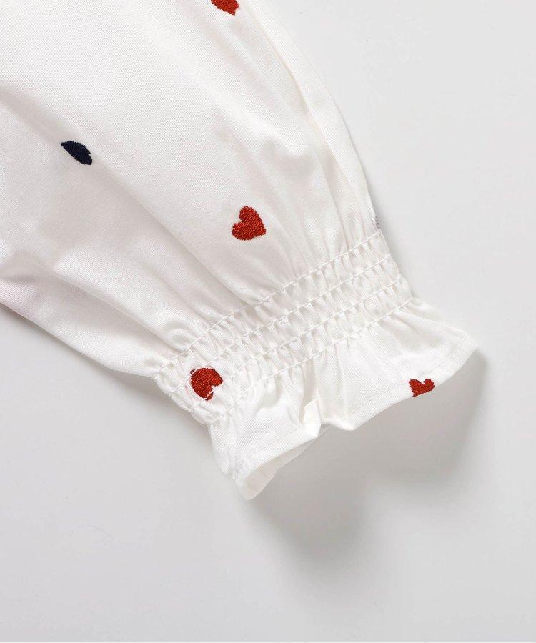 心形刺繡層疊連衣裙