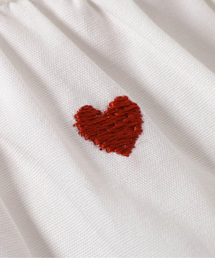 心形刺繡層疊連衣裙