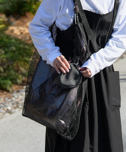 編碼肩 超薄網眼疊層包
