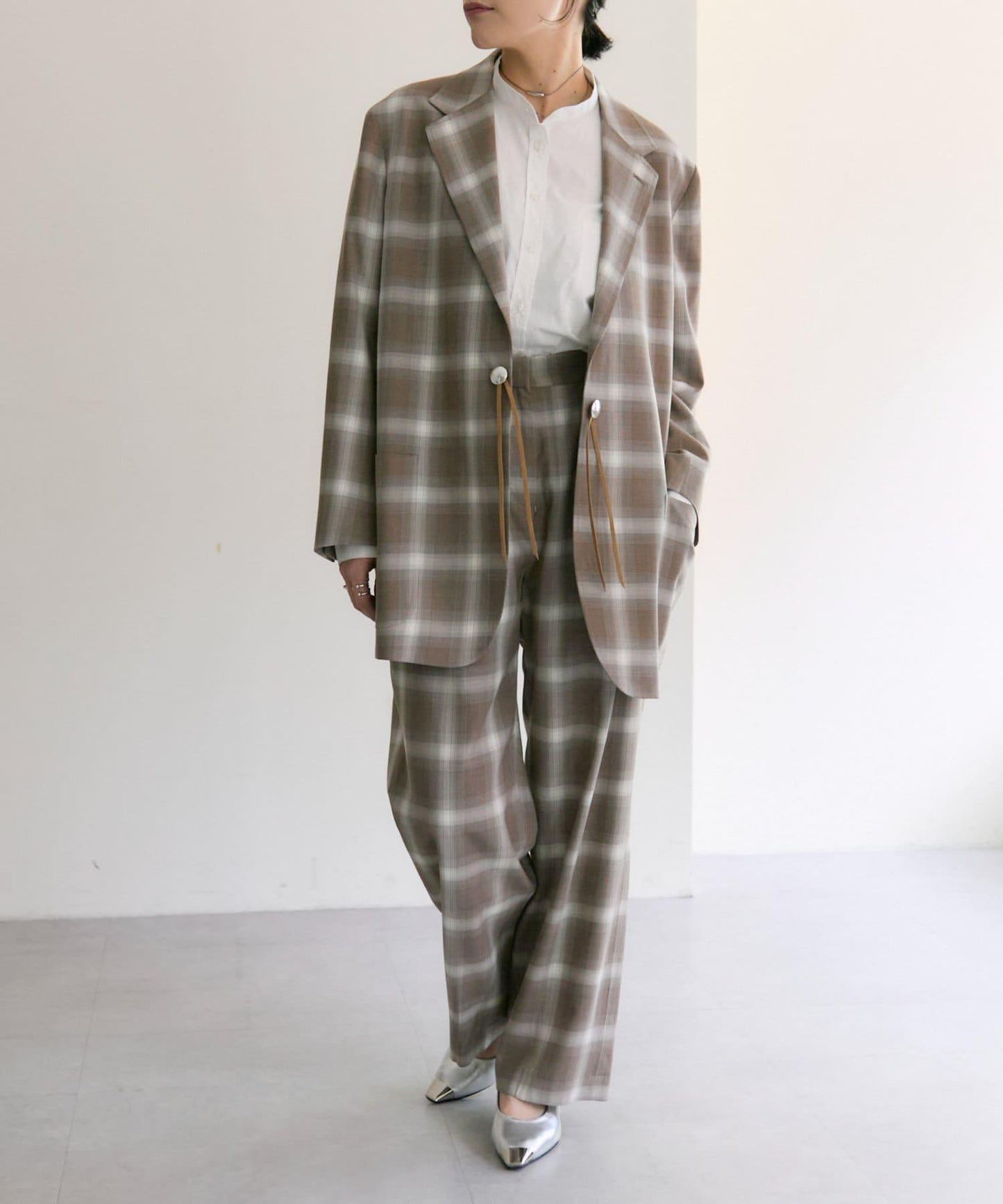 《套裝可穿著》格紋褲子【TOOLS × SUM1 STYLE(工具 × 史密斯風格)】