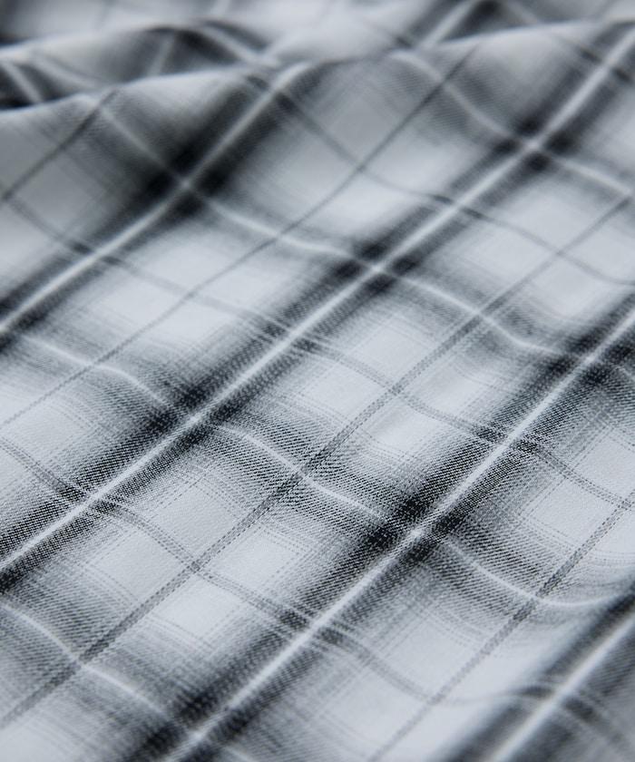 聯名 一點刺繡格子短袖襯衫