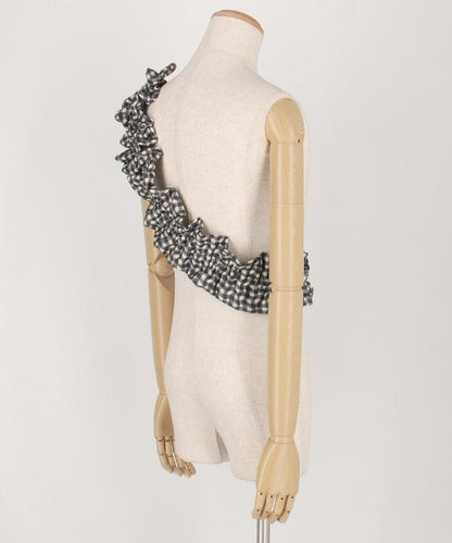 印花荷葉邊手機掛繩