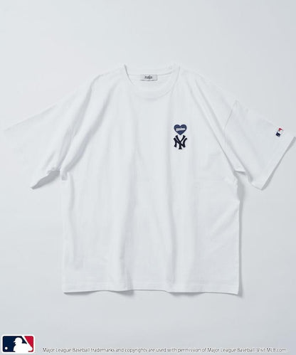 聯名 MLB 心形標誌刺繡T恤