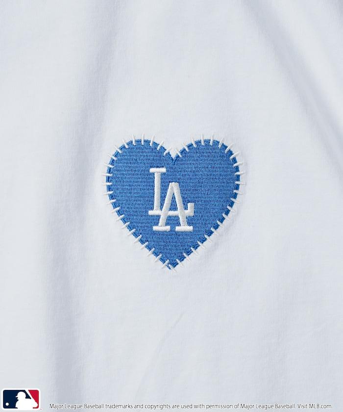 聯名 MLB 心形標誌手工縫製T恤