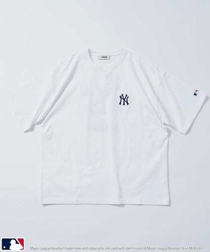 聯名 MLB 標誌刺繡背面印花T恤