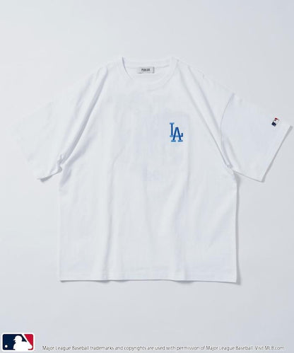 聯名 MLB 標誌刺繡背面印花T恤