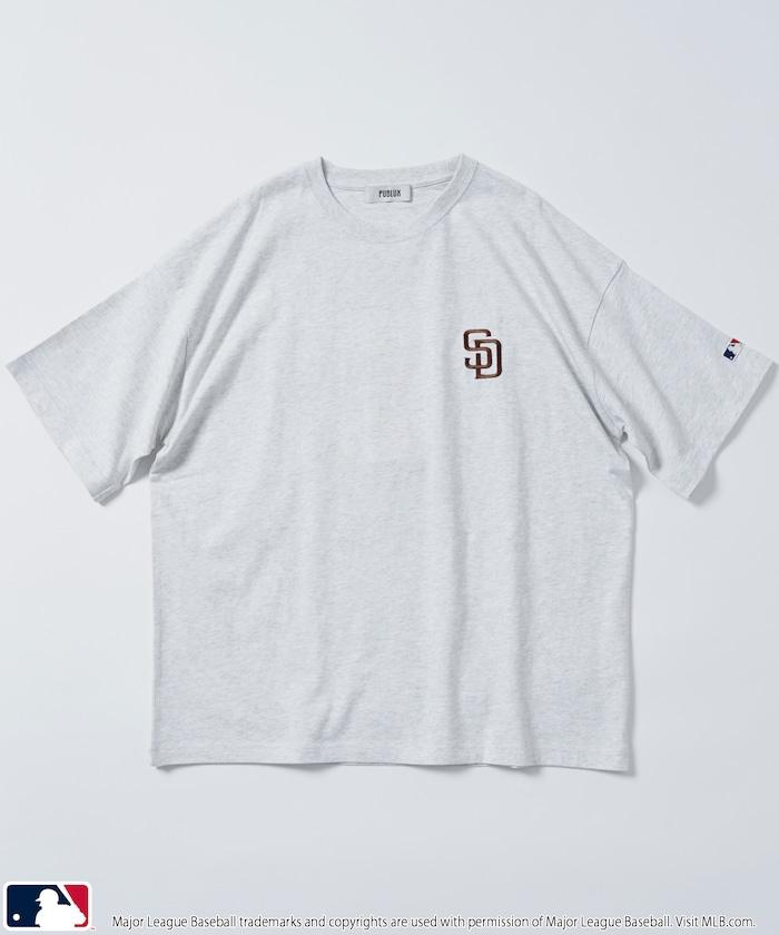 聯名 MLB 標誌刺繡背面印花T恤