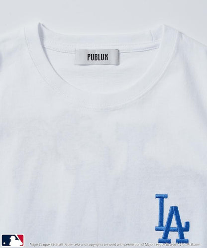 聯名 MLB 標誌刺繡背面印花T恤