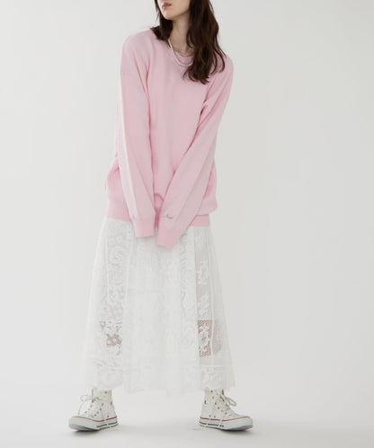 《春季流行關鍵詞“lace”》蕾絲拼接飄逸裙