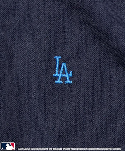 聯名 MLB 鹿子紋 立領短袖Polo衫