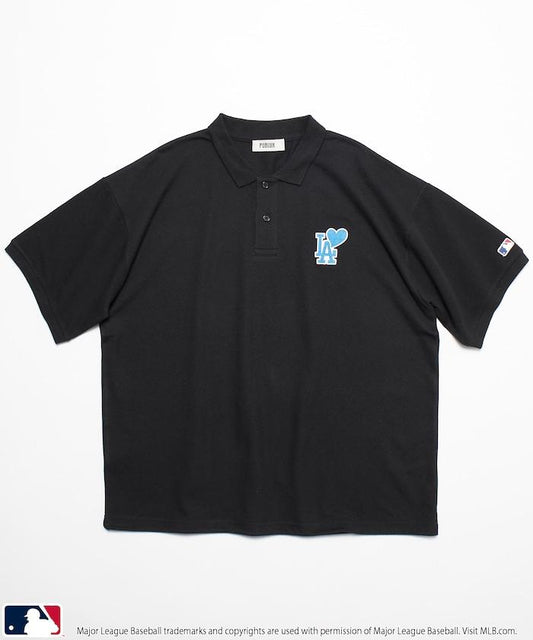 聯名 MLB 心形標誌刺繡Polo衫