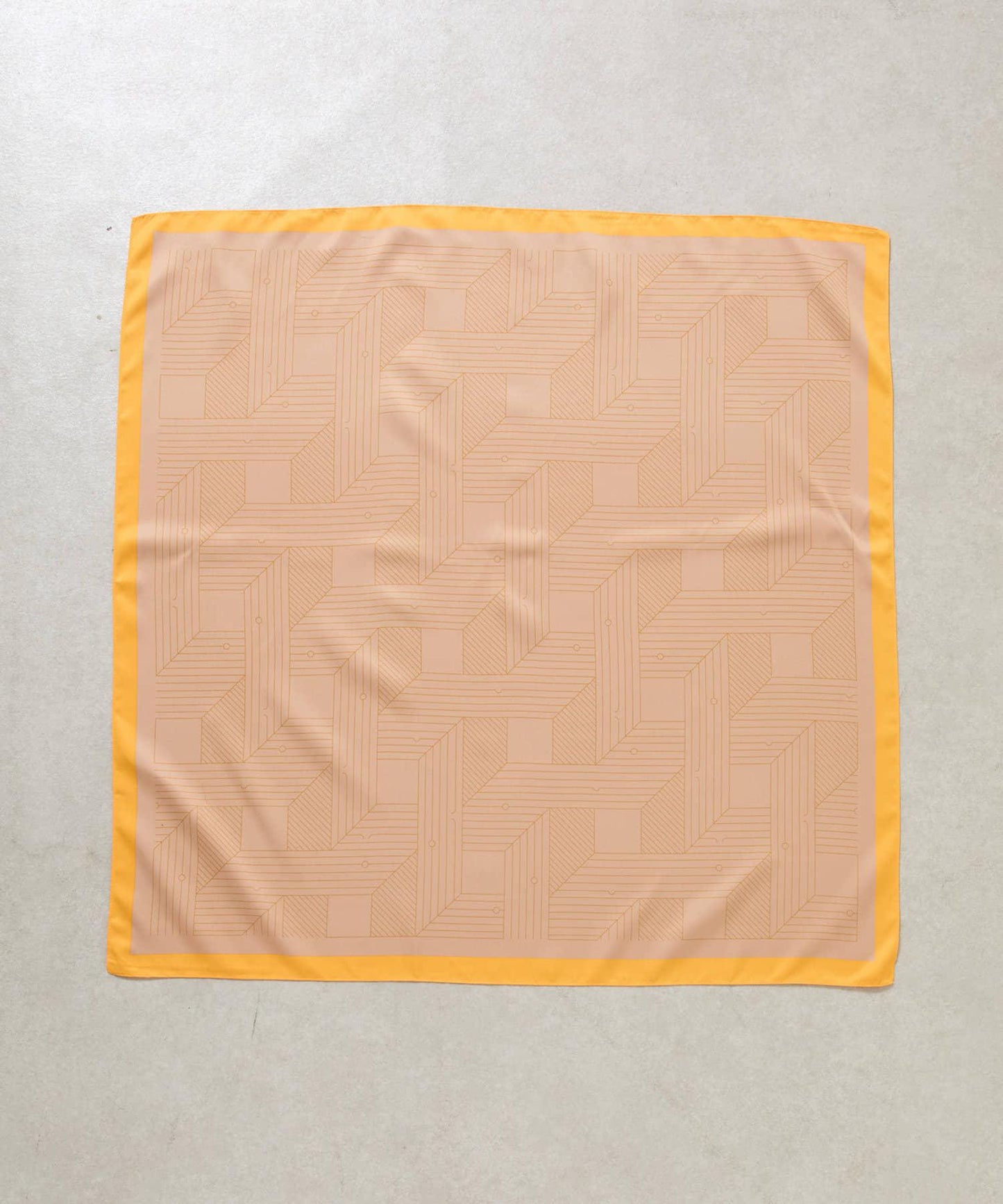 【SS優先】幾何圖案大方巾 90×90