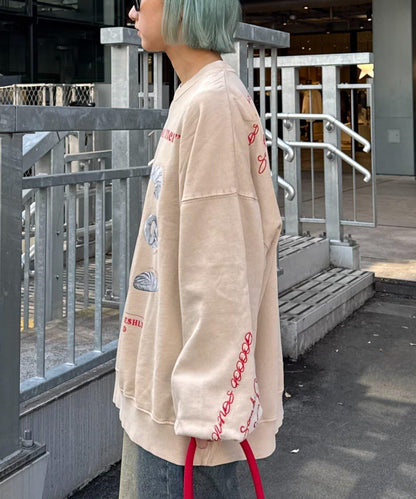 【SOUNDS GOOOOD】印花刺繡復古衛衣