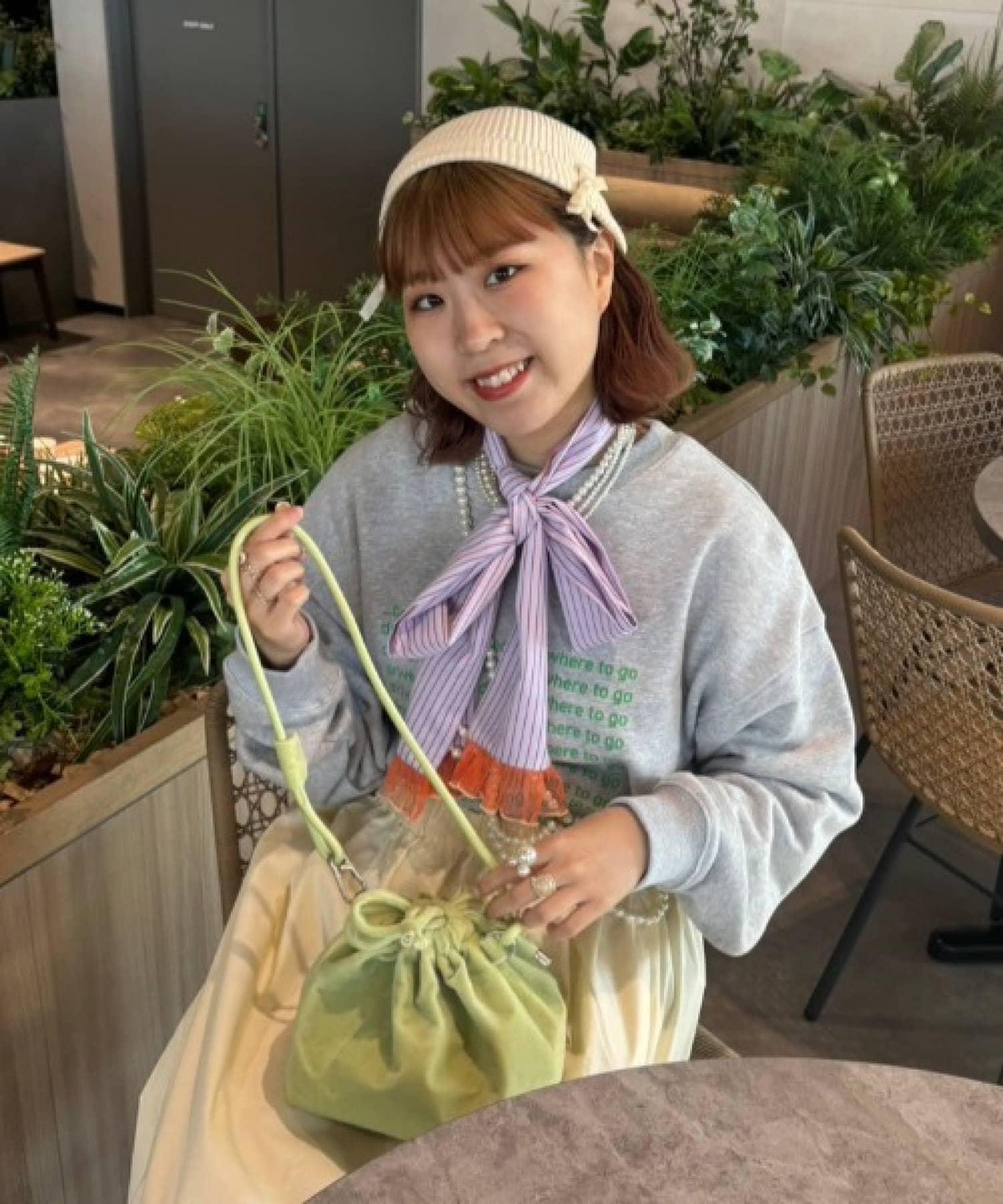 【HS】【momo企劃】條紋兩穿蝴蝶結襯衫