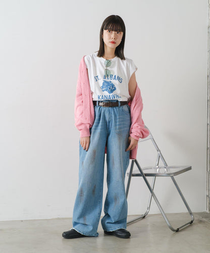 【WHIMSIC】條紋毛線針織開衫