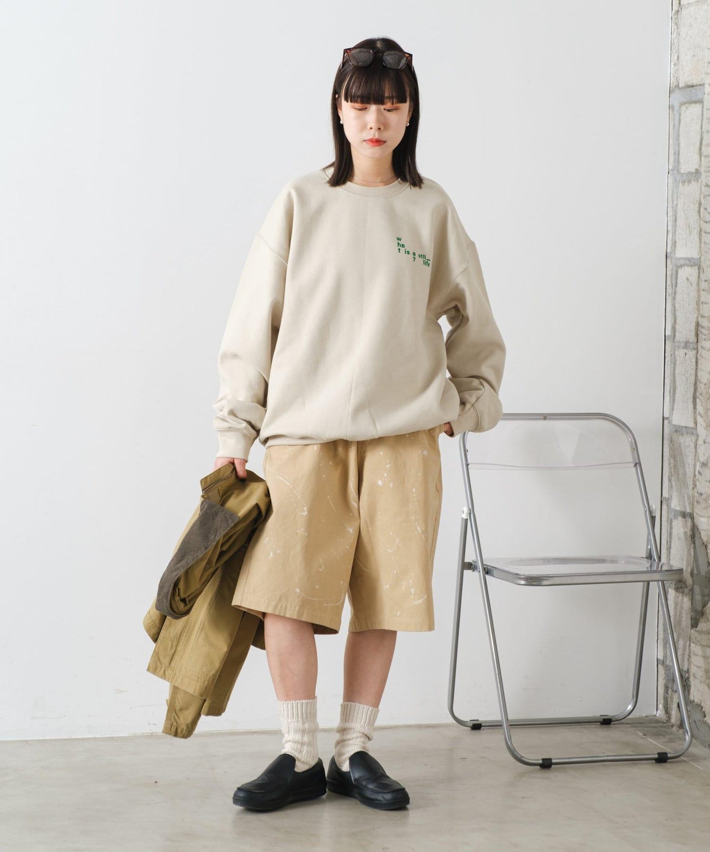 【WHIMSIC/2尺碼展開】手繪棉帆布短褲