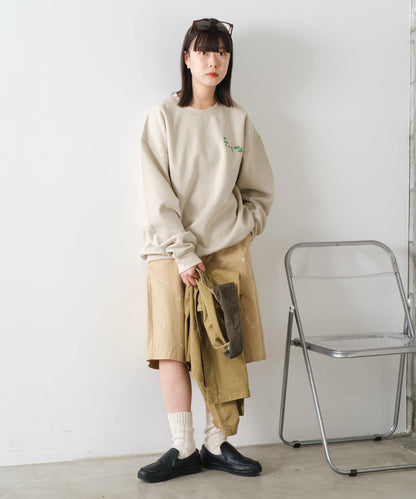 【WHIMSIC/2尺碼展開】手繪棉帆布短褲