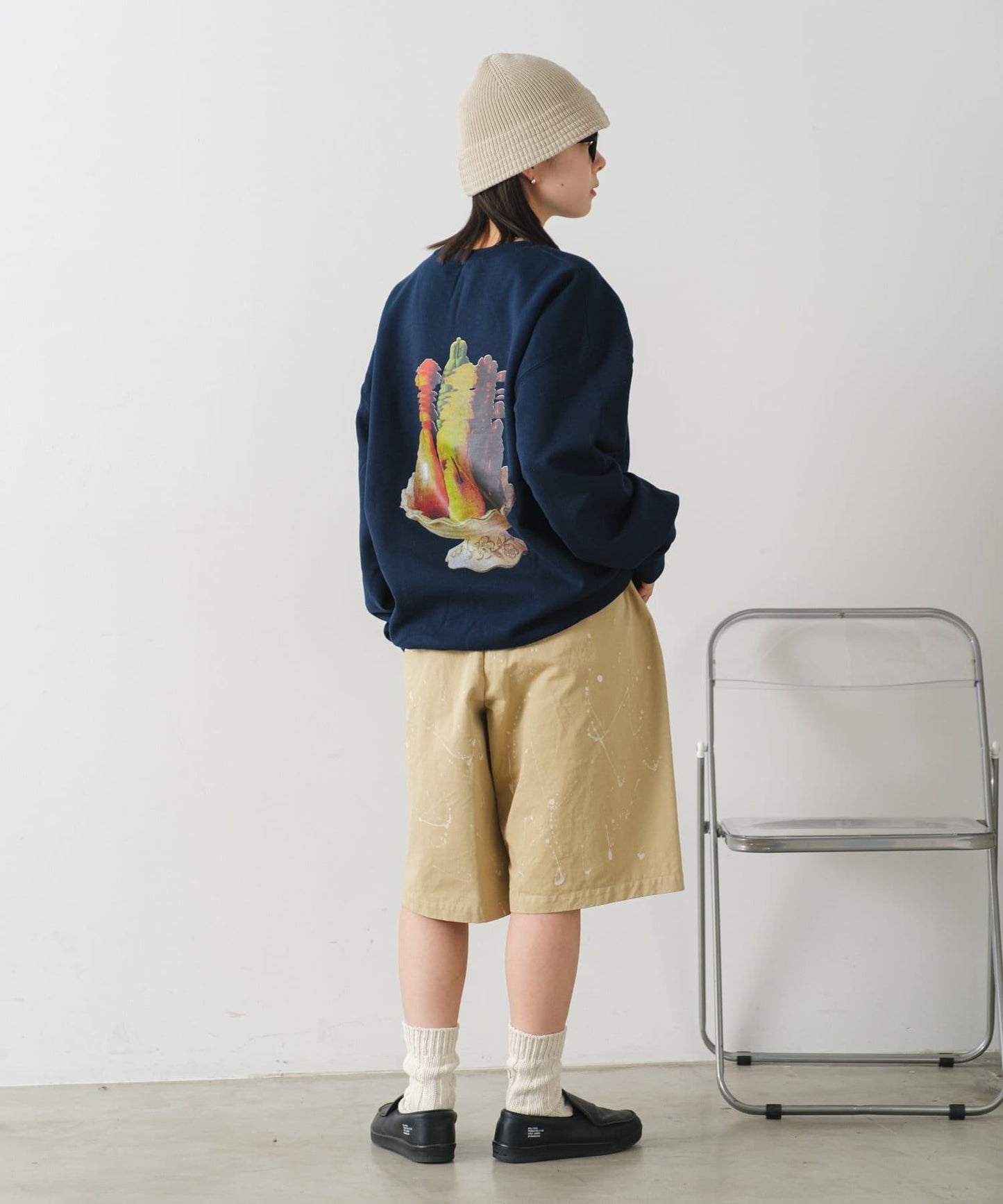 【WHIMSIC/2尺碼展開】手繪棉帆布短褲