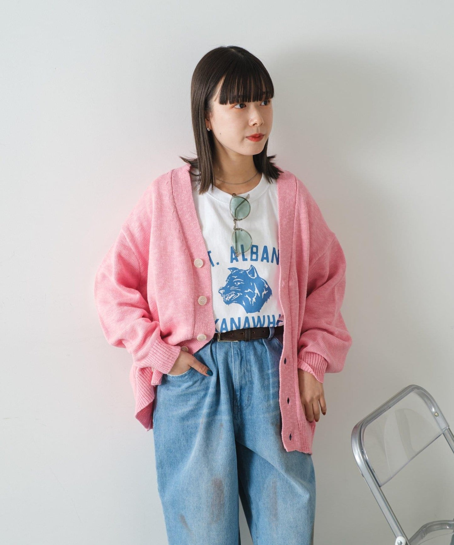 【WHIMSIC】條紋毛線針織開衫