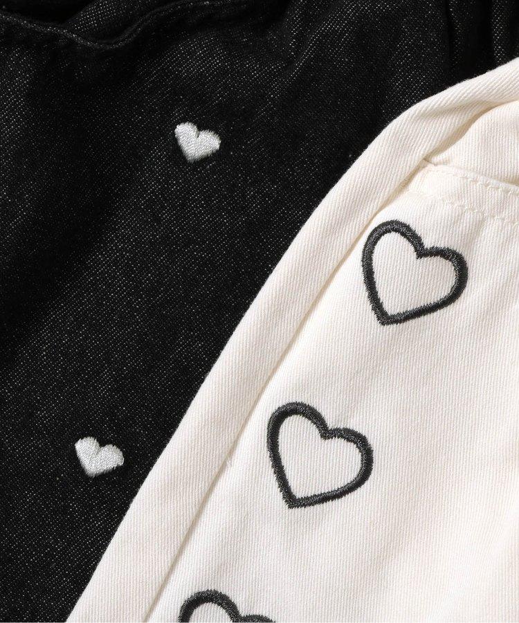 心形花朵刺繡短褲