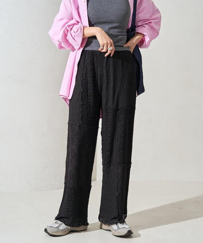 蕾絲 拼接 長褲