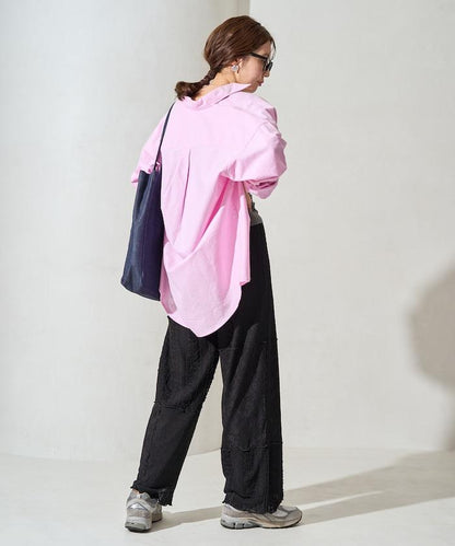 蕾絲 拼接 長褲