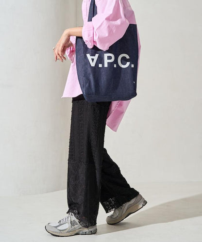 蕾絲 拼接 長褲