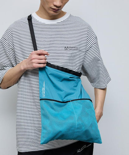 基礎LOGO刺繡尼龍雙肩包