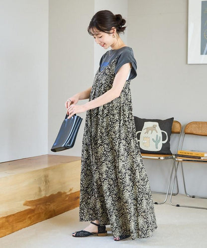 印度 印花 女士吊帶連衣裙【限量】