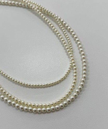 珍珠3連短項鍊