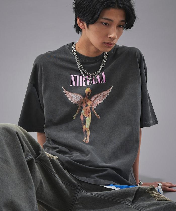 NIRVANA IN UTERO 色素T恤