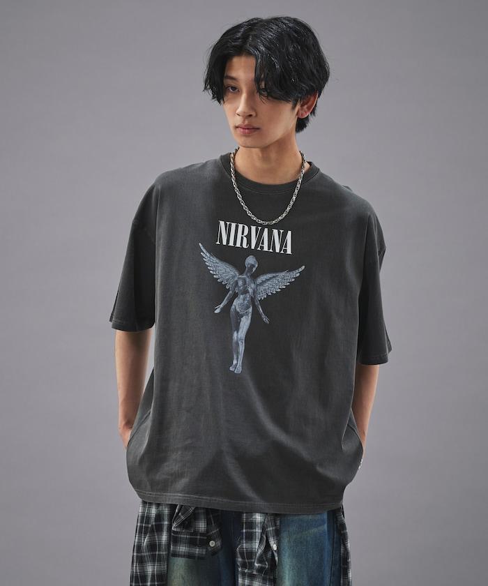 NIRVANA IN UTERO 色素T恤