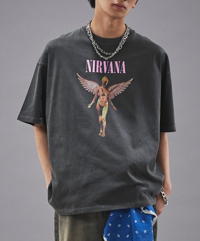 NIRVANA IN UTERO 色素T恤