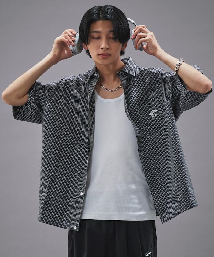 聯名 UMBRO 刺繡格子襯衫