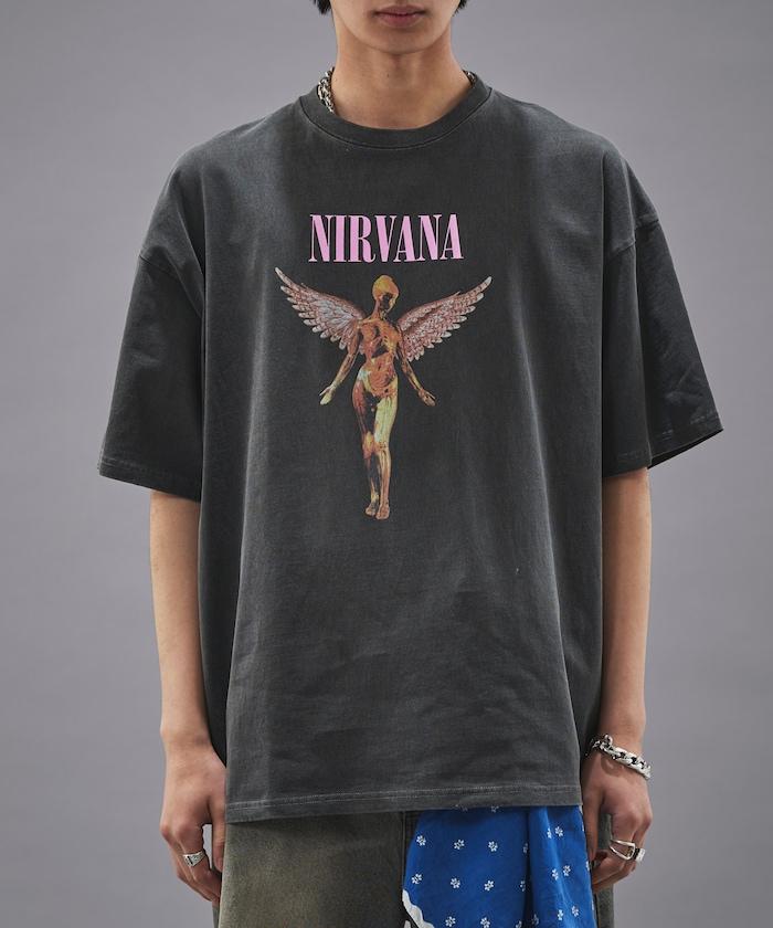 NIRVANA IN UTERO 色素T恤